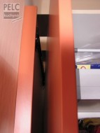 Detail posuvného systému. 