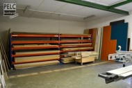 Skladování materiálů k připravených ke zpracování.