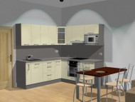 3D vizualizace návrhu kuchyně